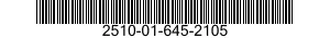 2510-01-645-2105 SUPPORT,STRUCTURAL COMPONENT,VEHICULAR 2510016452105 016452105