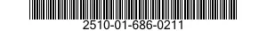 2510-01-686-0211 HINGE,DOOR,VEHICULAR 2510016860211 016860211