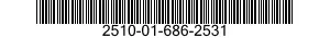 2510-01-686-2531 HINGE,DOOR,VEHICULAR 2510016862531 016862531