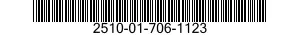 2510-01-706-1123 BRACKET,VEHICULAR COMPONENTS 2510017061123 017061123