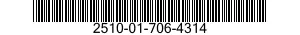 2510-01-706-4314 BRACKET,VEHICULAR COMPONENTS 2510017064314 017064314