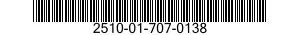 2510-01-707-0138 BRACKET,VEHICULAR COMPONENTS 2510017070138 017070138