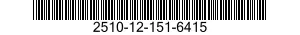 2510-12-151-6415 PIN,VEHICULAR LEAF SPRING SHACKLE 2510121516415 121516415