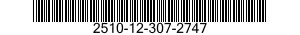 2510-12-307-2747 BRACE,FENDER 2510123072747 123072747