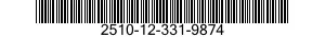 2510-12-331-9874 AIR SPRING,VEHICULAR 2510123319874 123319874