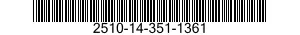 2510-14-351-1361 PLATEAU PIVOT,SIEGE 2510143511361 143511361