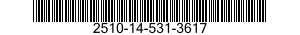 2510-14-531-3617 PLATE,BACKING,BRAKE 2510145313617 145313617