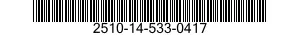 2510-14-533-0417 FRAME SECTION,STRUCTURAL,VEHICULAR 2510145330417 145330417