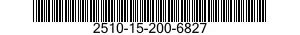 2510-15-200-6827 BAR,STABILIZER 2510152006827 152006827