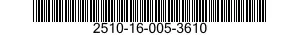 2510-16-005-3610 TORSION BAR,SUSPENSION 2510160053610 160053610