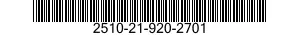 2510-21-920-2701 FRAME SECTION,STRUCTURAL,VEHICULAR 2510219202701 219202701