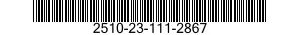 2510-23-111-2867 PLATE, RETAINING 2510231112867 231112867