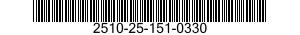 2510-25-151-0330 FRAME SECTION,STRUCTURAL,VEHICULAR 2510251510330 251510330
