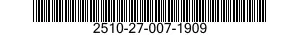 2510-27-007-1909 FRAME SECTION,STRUCTURAL,VEHICULAR 2510270071909 270071909