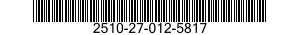 2510-27-012-5817 PANEL,VEHICULAR OPERATION 2510270125817 270125817