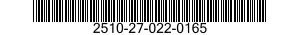 2510-27-022-0165 FRAME SECTION,STRUCTURAL,VEHICULAR 2510270220165 270220165