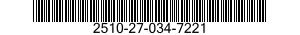 2510-27-034-7221 FRAME SECTION,STRUCTURAL,VEHICULAR 2510270347221 270347221