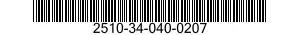 2510-34-040-0207 LINER,VEHICULAR FENDER 2510340400207 340400207
