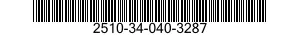 2510-34-040-3287 FRAME SECTION,STRUCTURAL,VEHICULAR 2510340403287 340403287