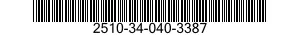 2510-34-040-3387 FRAME SECTION,STRUCTURAL,VEHICULAR 2510340403387 340403387