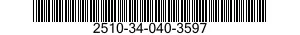 2510-34-040-3597 FRAME SECTION,STRUCTURAL,VEHICULAR 2510340403597 340403597