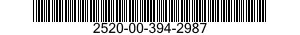 2520-00-394-2987 YOKE,UNIVERSAL JOINT,VEHICULAR 2520003942987 003942987