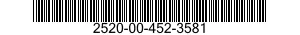 2520-00-452-3581  2520004523581 004523581