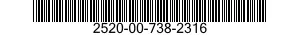 2520-00-738-2316  2520007382316 007382316