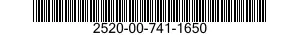 2520-00-741-1650 GEAR AND KEY ASSEMBLY 2520007411650 007411650