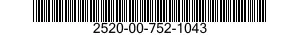 2520-00-752-1043 PROPELLER SHAFT WITH UNIVERSAL JOINT,VEHICULAR 2520007521043 007521043