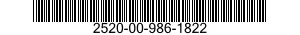 2520-00-986-1822  2520009861822 009861822