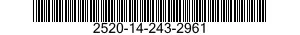 2520-14-243-2961  2520142432961 142432961