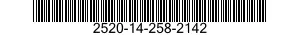 2520-14-258-2142  2520142582142 142582142