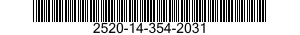 2520-14-354-2031  2520143542031 143542031