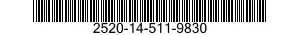 2520-14-511-9830 DRIVE SHAFT ASSEMBLY,CONSTANT VELOCITY,VEHICULAR 2520145119830 145119830