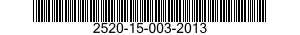 2520-15-003-2013 SETTORE 2520150032013 150032013