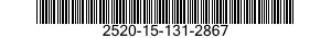 2520-15-131-2867 RING,RETAINING 2520151312867 151312867