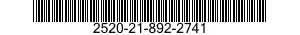 2520-21-892-2741  2520218922741 218922741