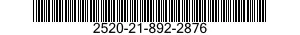 2520-21-892-2876 KEY,MACHINE 2520218922876 218922876