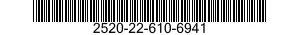 2520-22-610-6941 DRIVE SHAFT ASSEMBLY,CONSTANT VELOCITY,VEHICULAR 2520226106941 226106941