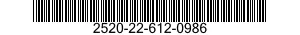 2520-22-612-0986 DRIVE SHAFT ASSEMBLY,CONSTANT VELOCITY,VEHICULAR 2520226120986 226120986