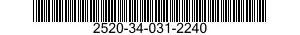 2520-34-031-2240 LOCKING PIECE 2520340312240 340312240
