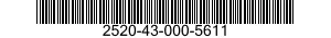 2520-43-000-5611 RING,SUPPORT,TRANSMISSION 2520430005611 430005611