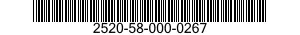 2520-58-000-0267 DRIVE SHAFT ASSEMBLY,CONSTANT VELOCITY,VEHICULAR 2520580000267 580000267