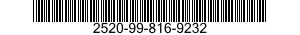 2520-99-816-9232  2520998169232 998169232