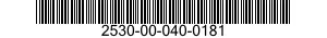 2530-00-040-0181  2530000400181 000400181