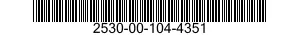 2530-00-104-4351 BRAKE LINING KIT 2530001044351 001044351