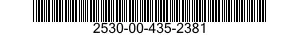 2530-00-435-2381 BRAKE LINING KIT 2530004352381 004352381