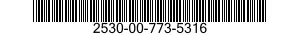 2530-00-773-5316 PISTON,HYDRAULIC BRAKE 2530007735316 007735316