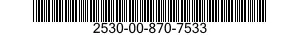 2530-00-870-7533 PISTON,HYDRAULIC BRAKE 2530008707533 008707533